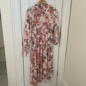Womenss rose print dress - size 8 - Nanette Lapore